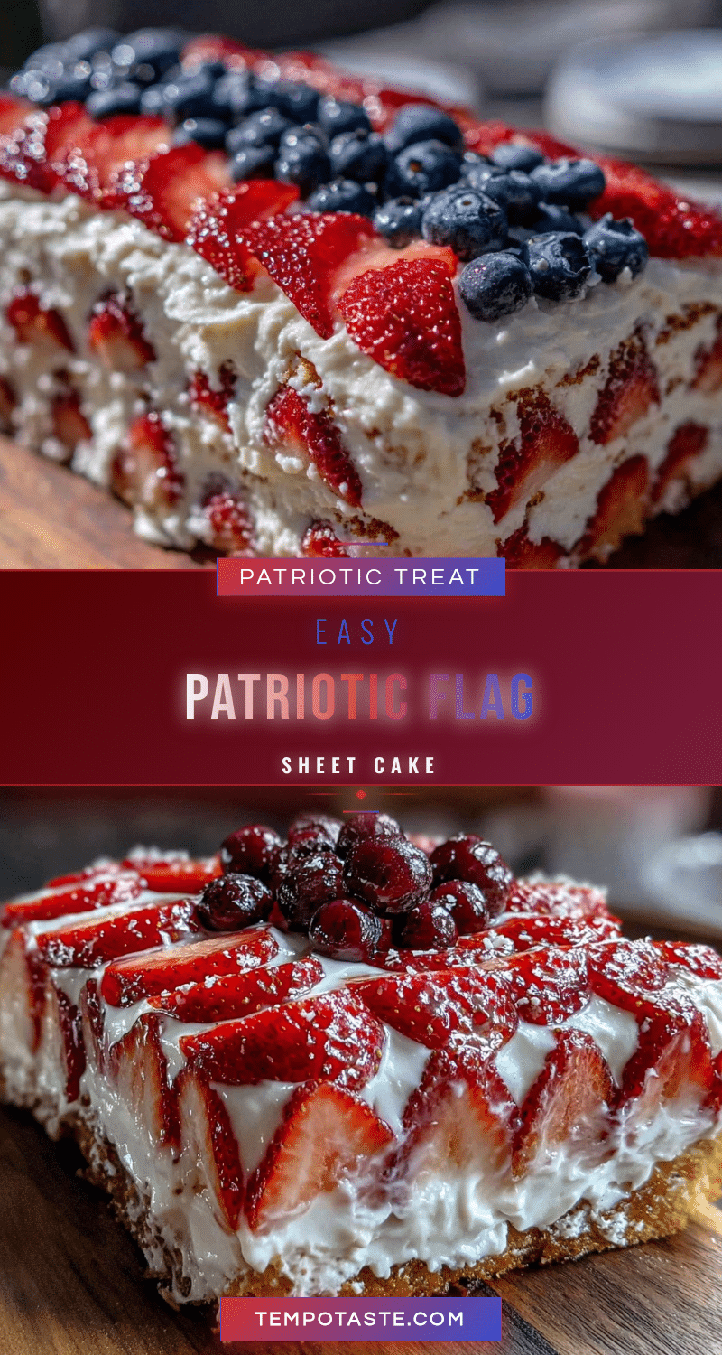 easy fourth of july flag sheet cake recipe