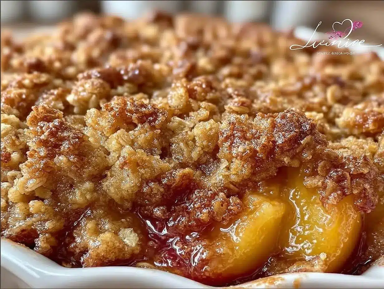 easy fresh peach crisp preparation steps