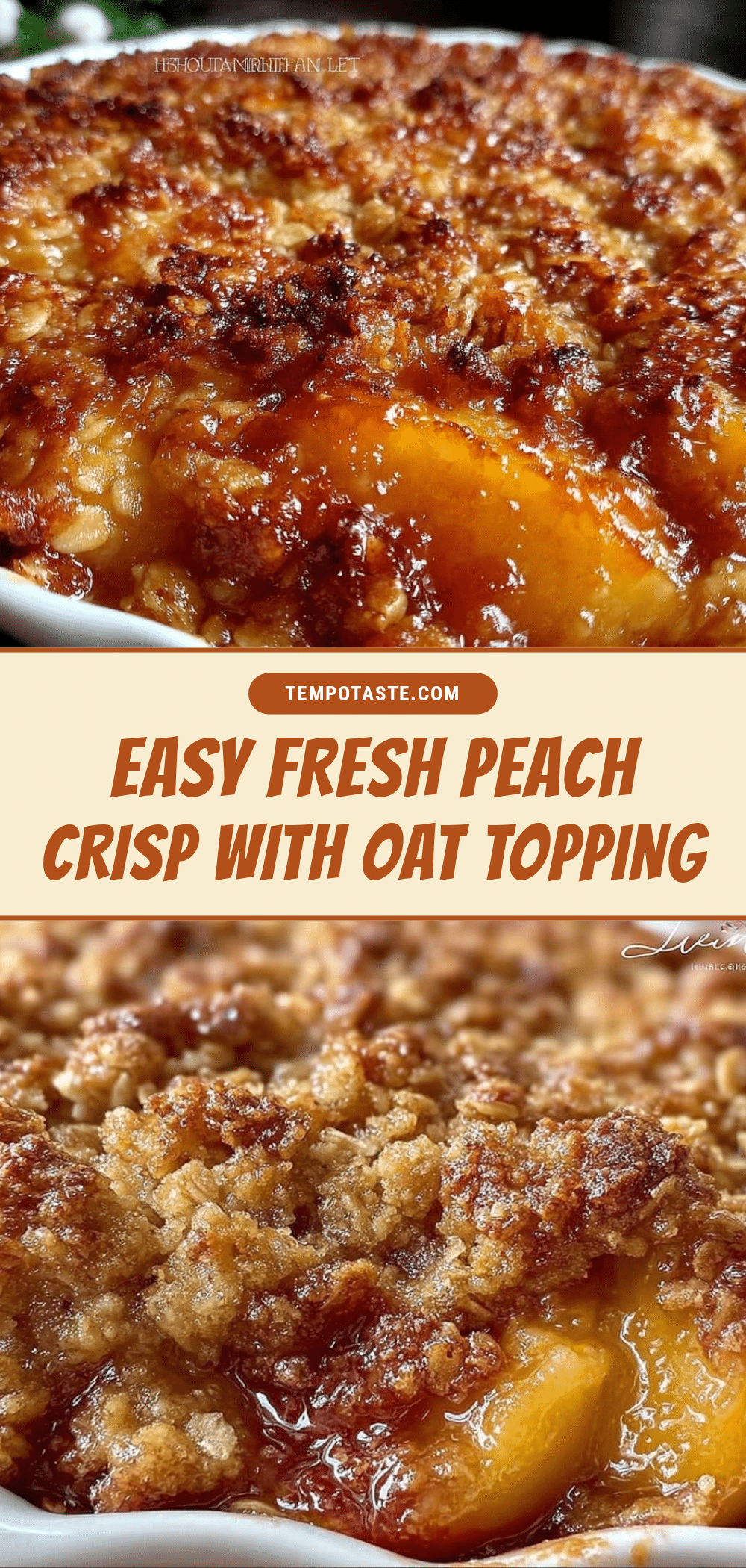 easy fresh peach crisp recipe