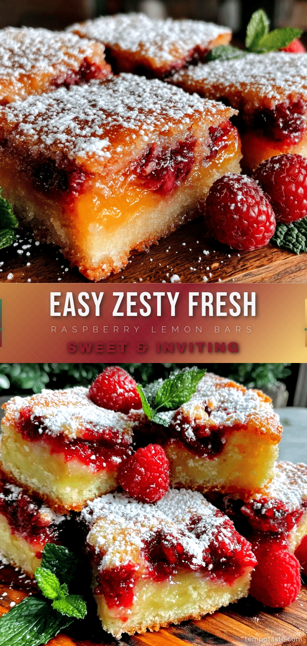 easy fresh raspberry lemon bars recipe