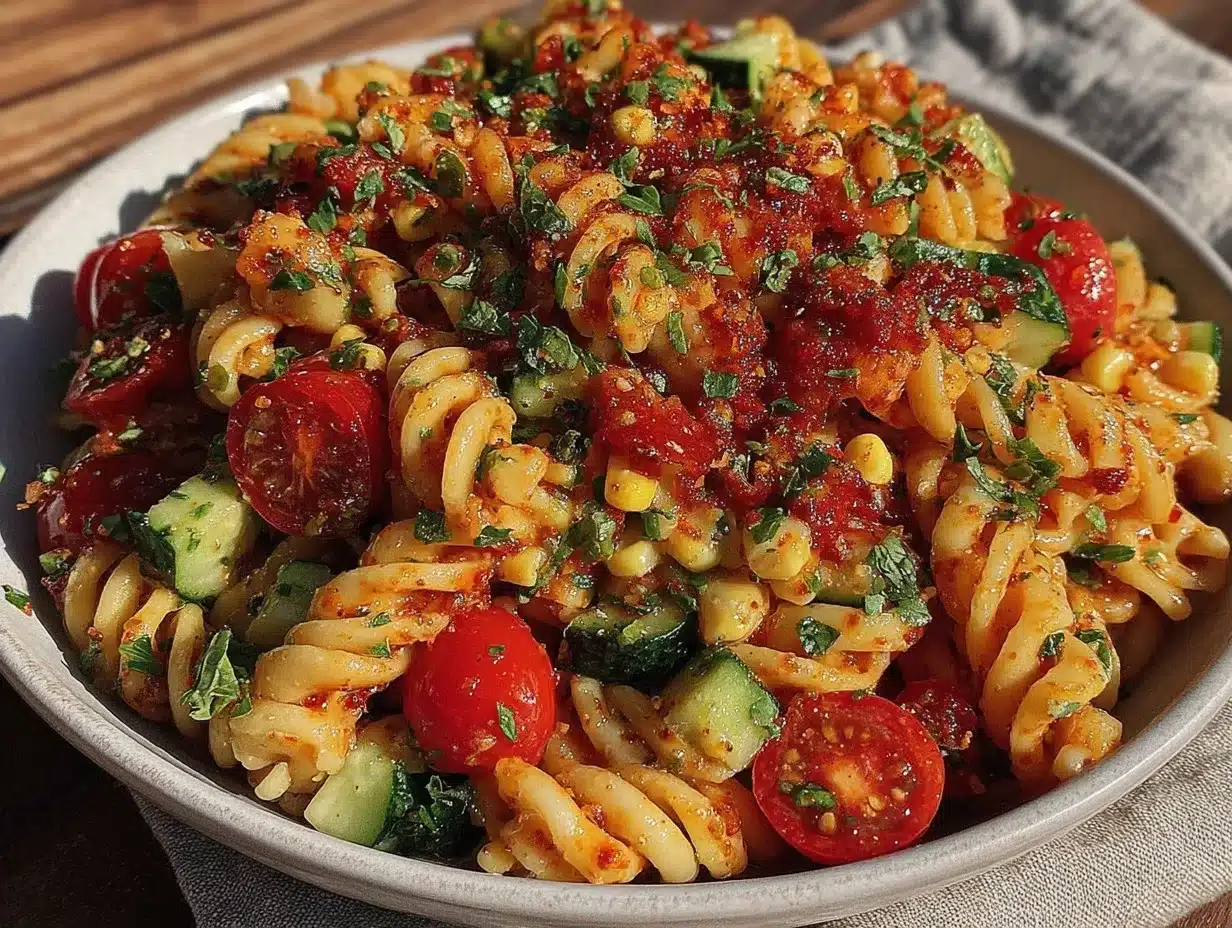 easy summer pasta salad preparation steps
