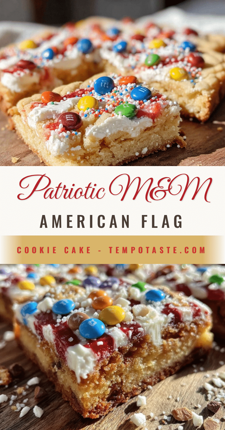 Festive American Flag Cookie Cake recipe