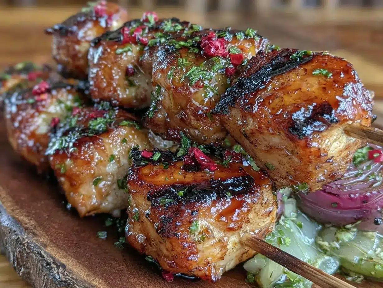firecracker grilled chicken skewers preparation steps
