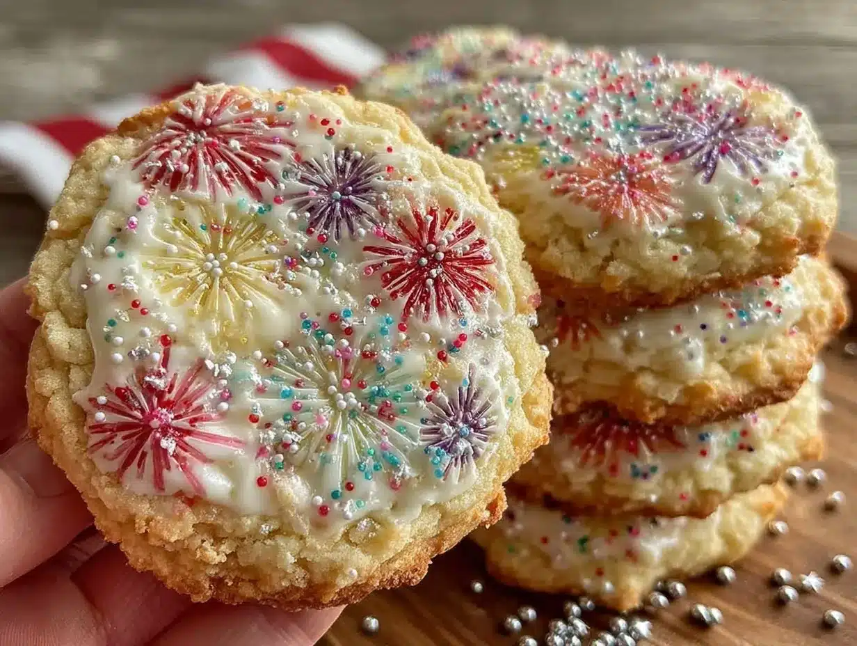 firework sugar cookies preparation steps