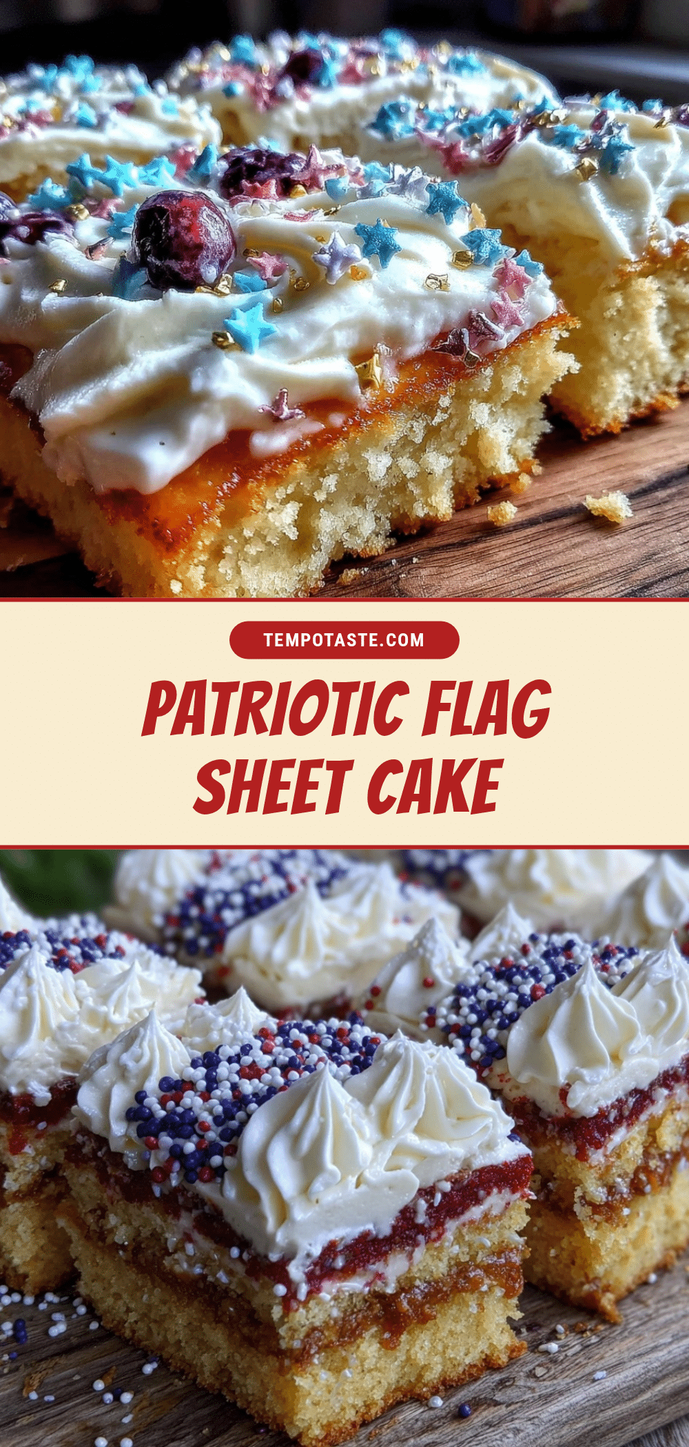 flag sheet cake recipe