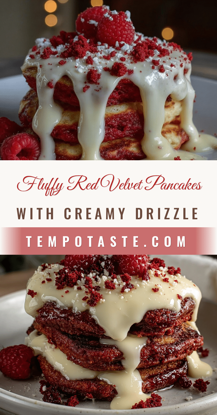 fluffy red velvet pancakes recipe