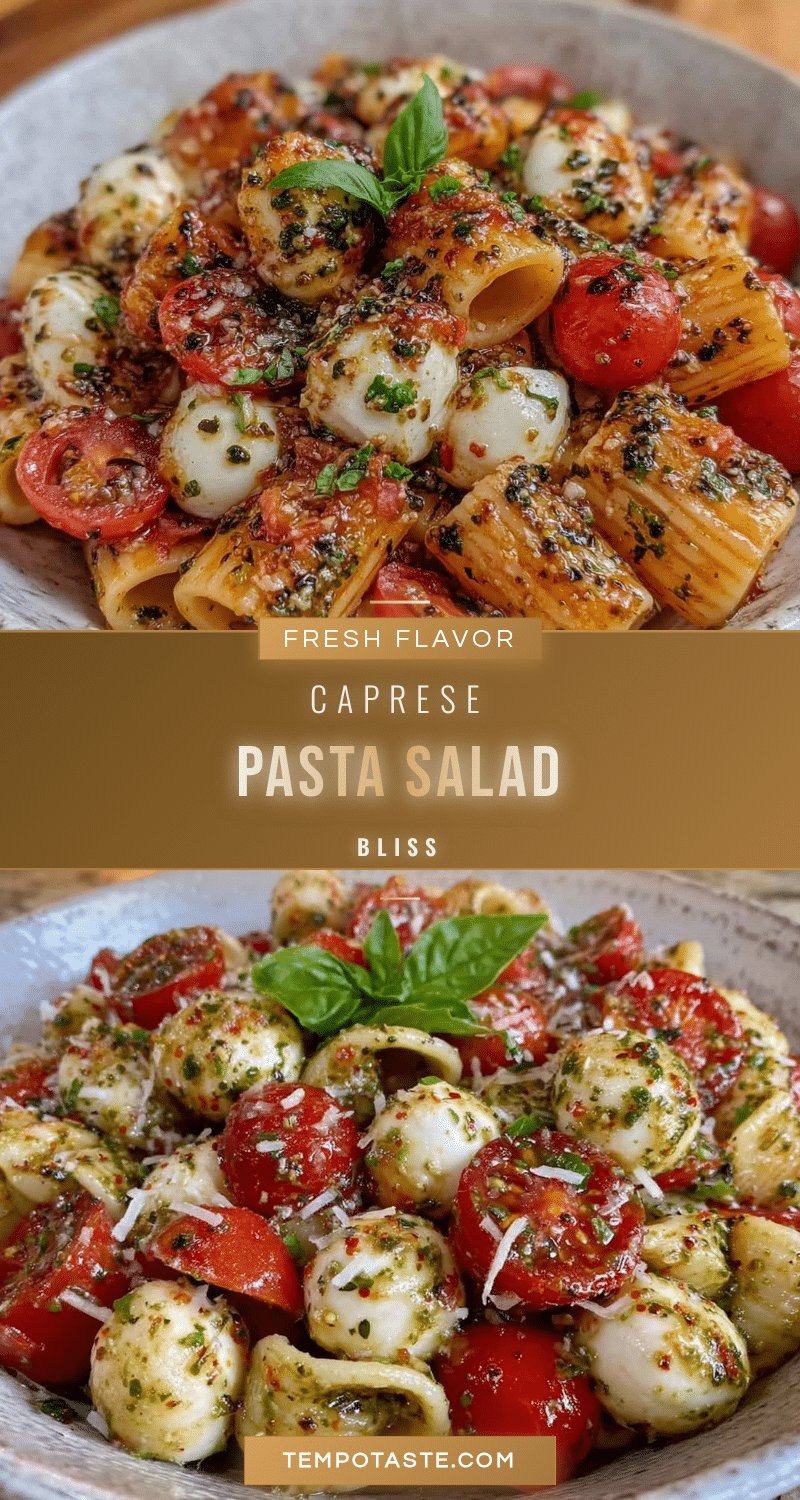 fresh caprese pasta salad recipe