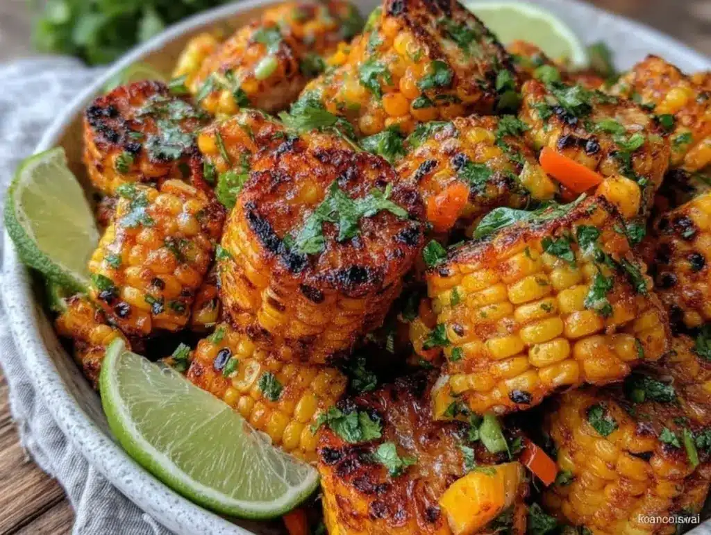 fresh grilled corn salad - featured image