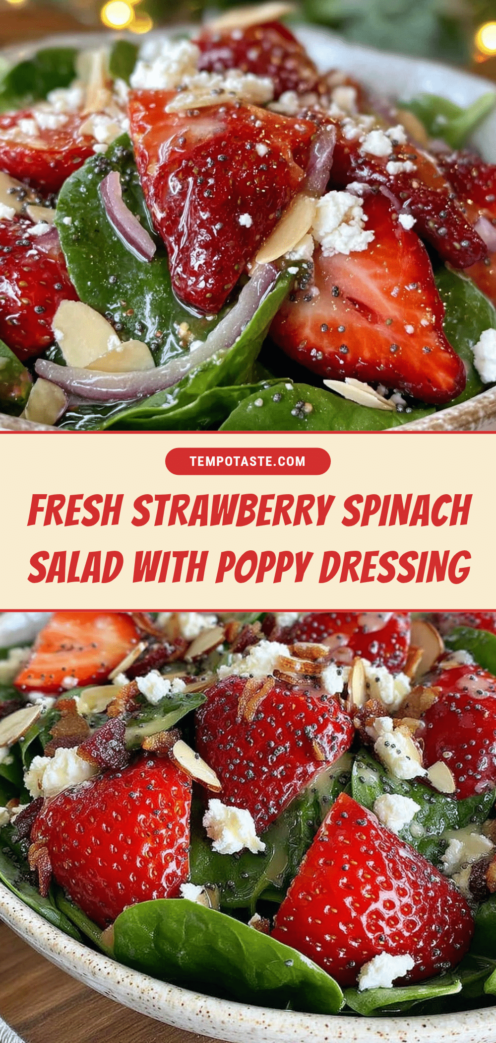 fresh strawberry spinach salad recipe