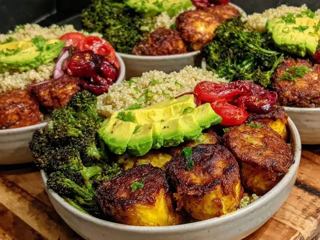 fresh summer meal prep bowls - featured image