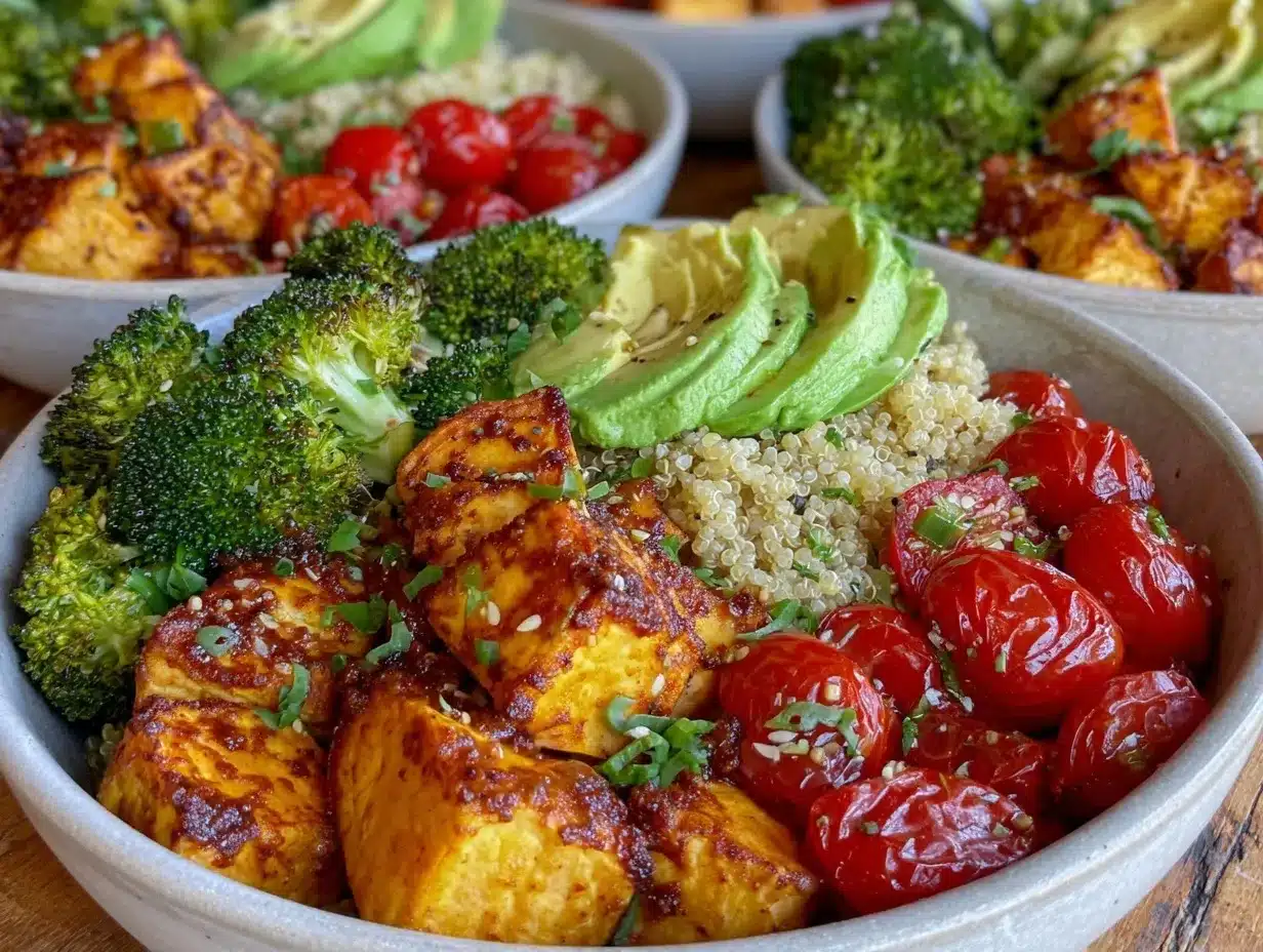 fresh summer meal prep bowls preparation steps