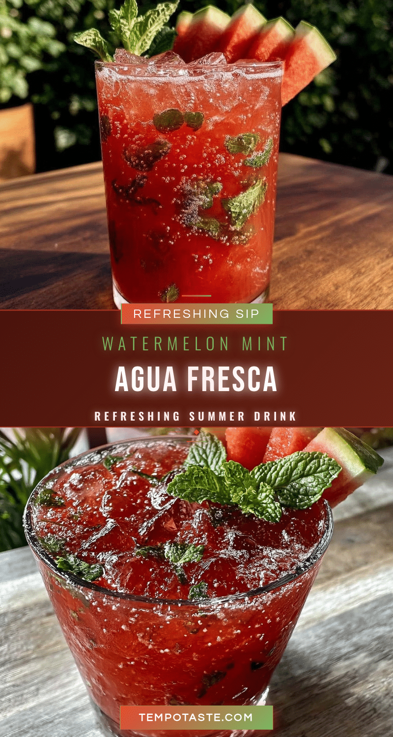 fresh watermelon mint agua fresca recipe