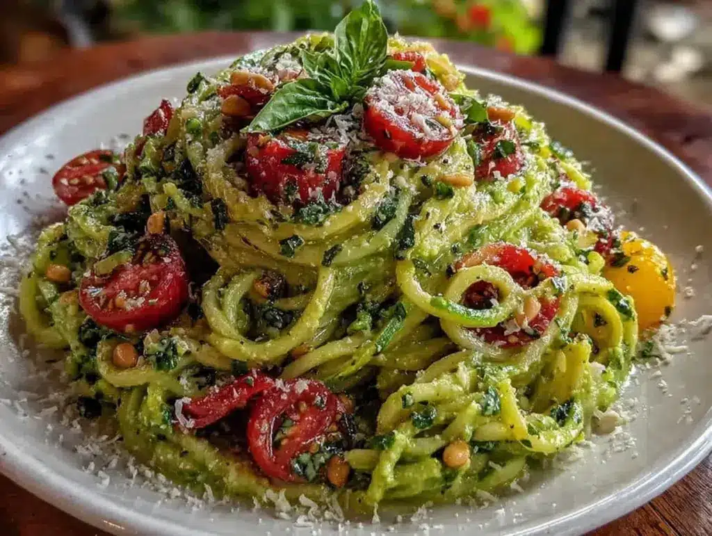 fresh zucchini noodles - featured image