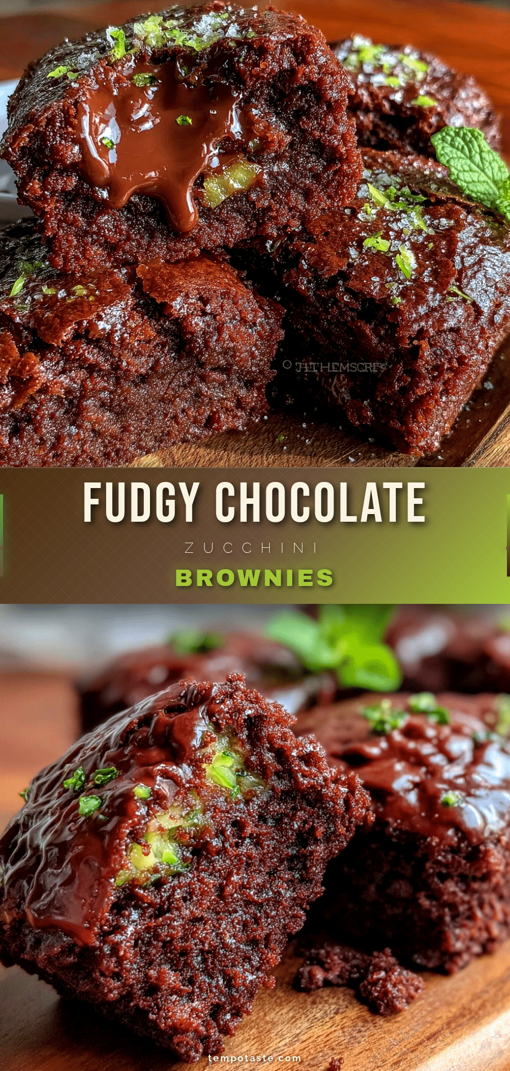 fudgy chocolate zucchini brownies recipe