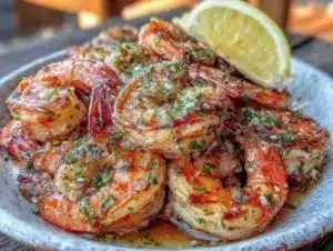 garlic butter grilled shrimp - featured image