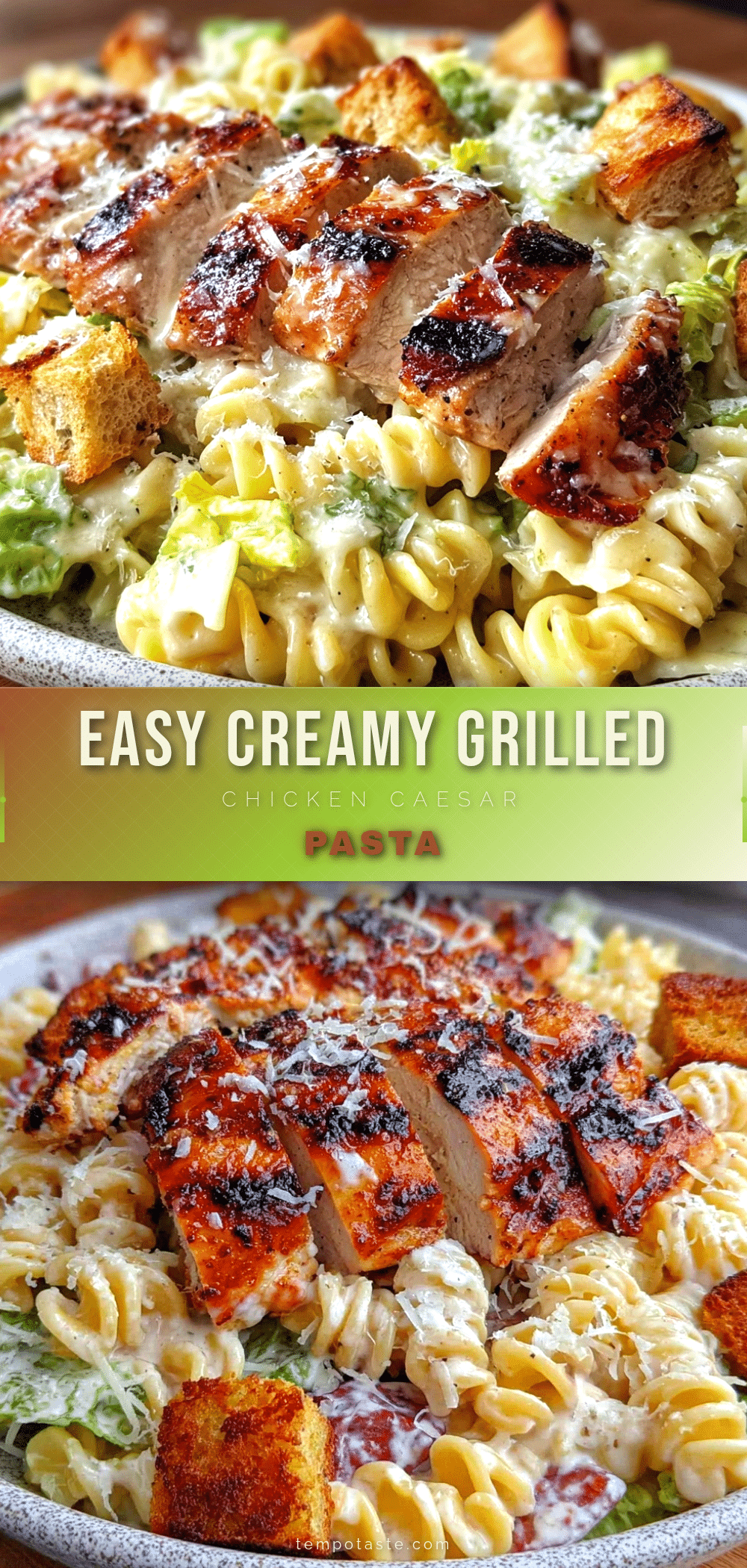 grilled chicken caesar pasta recipe