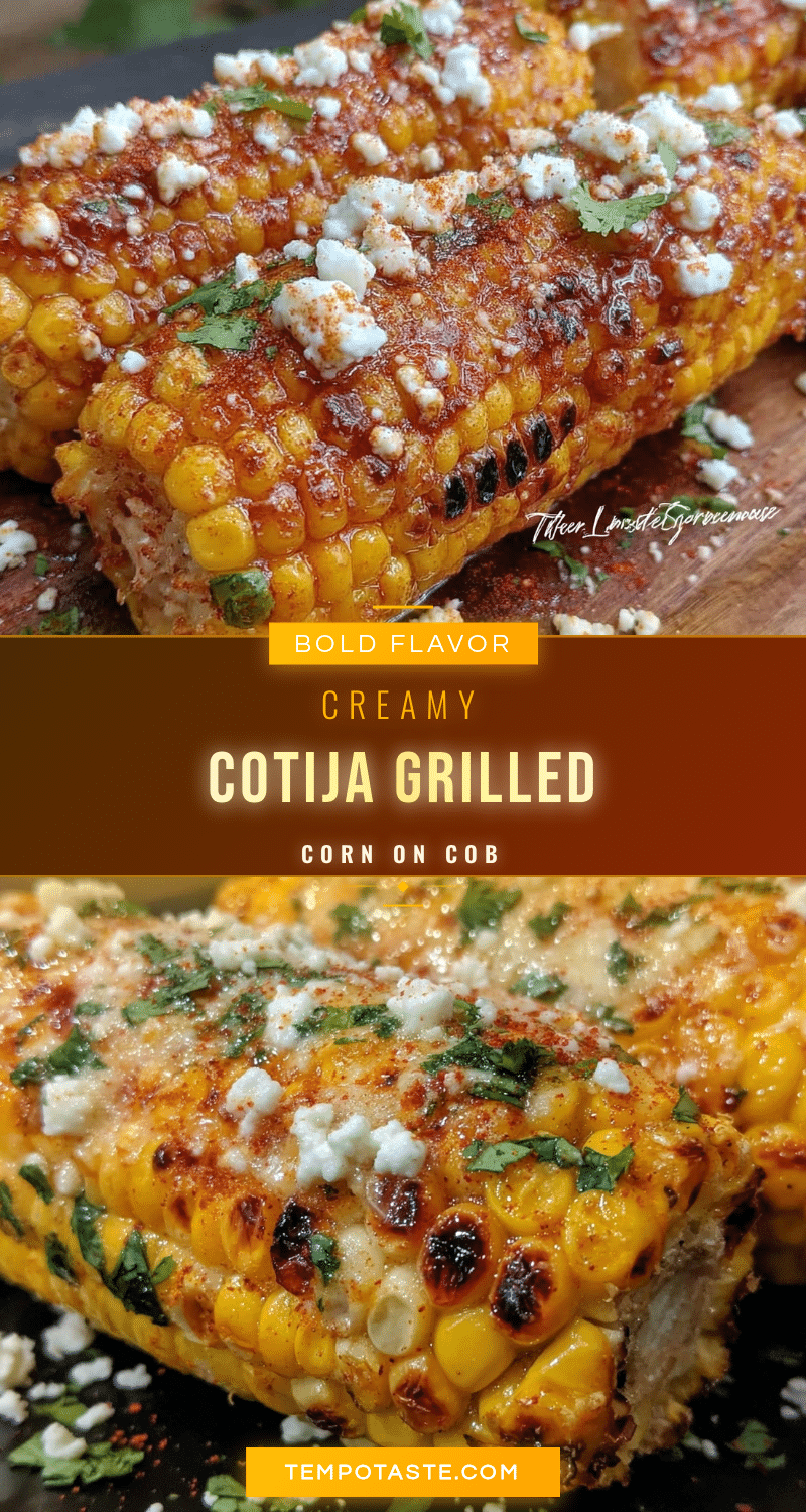grilled corn on the cob with creamy cotija cheese recipe