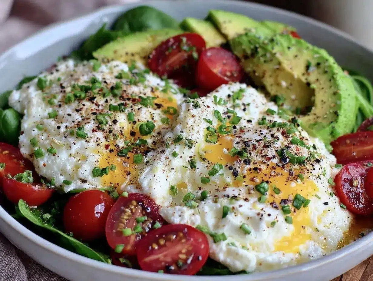 healthy egg white breakfast bowl preparation steps