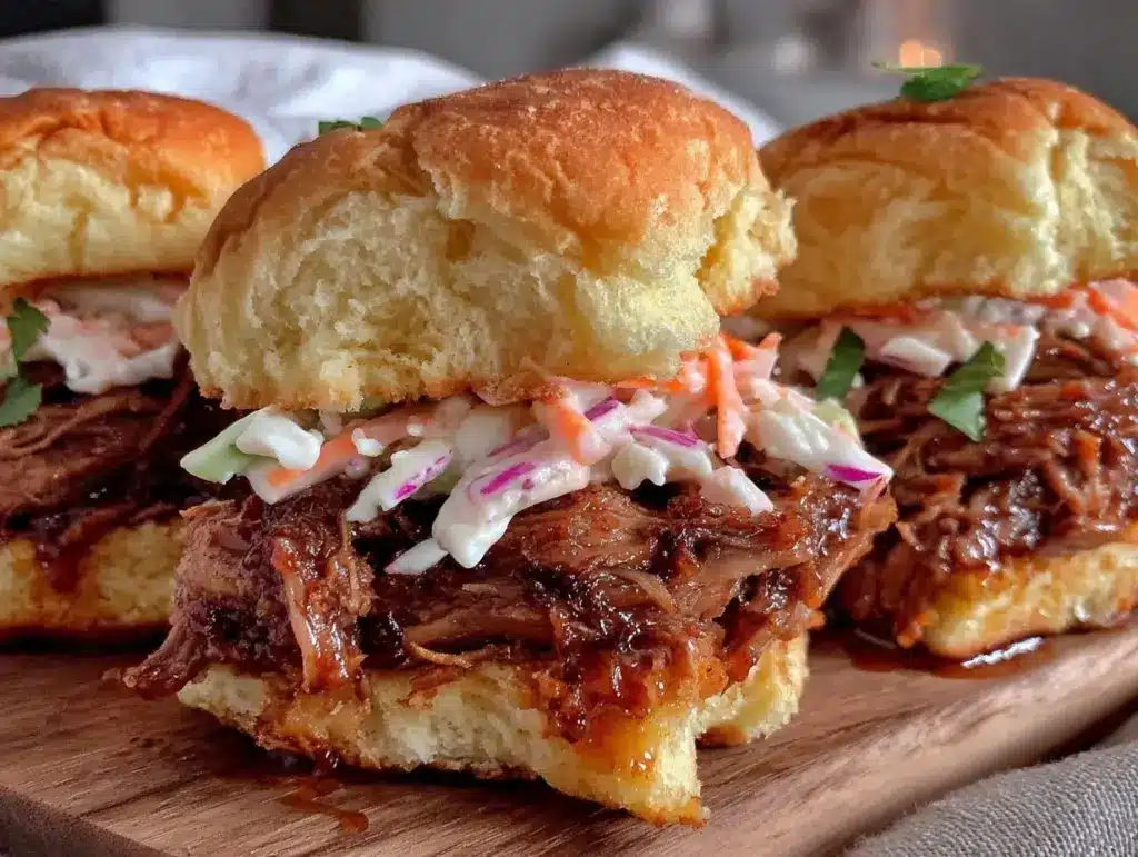 honey bbq pulled pork sliders - featured image