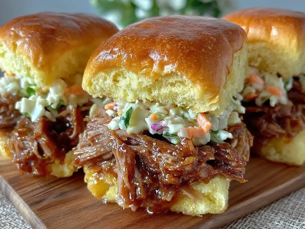honey bbq pulled pork sliders preparation steps