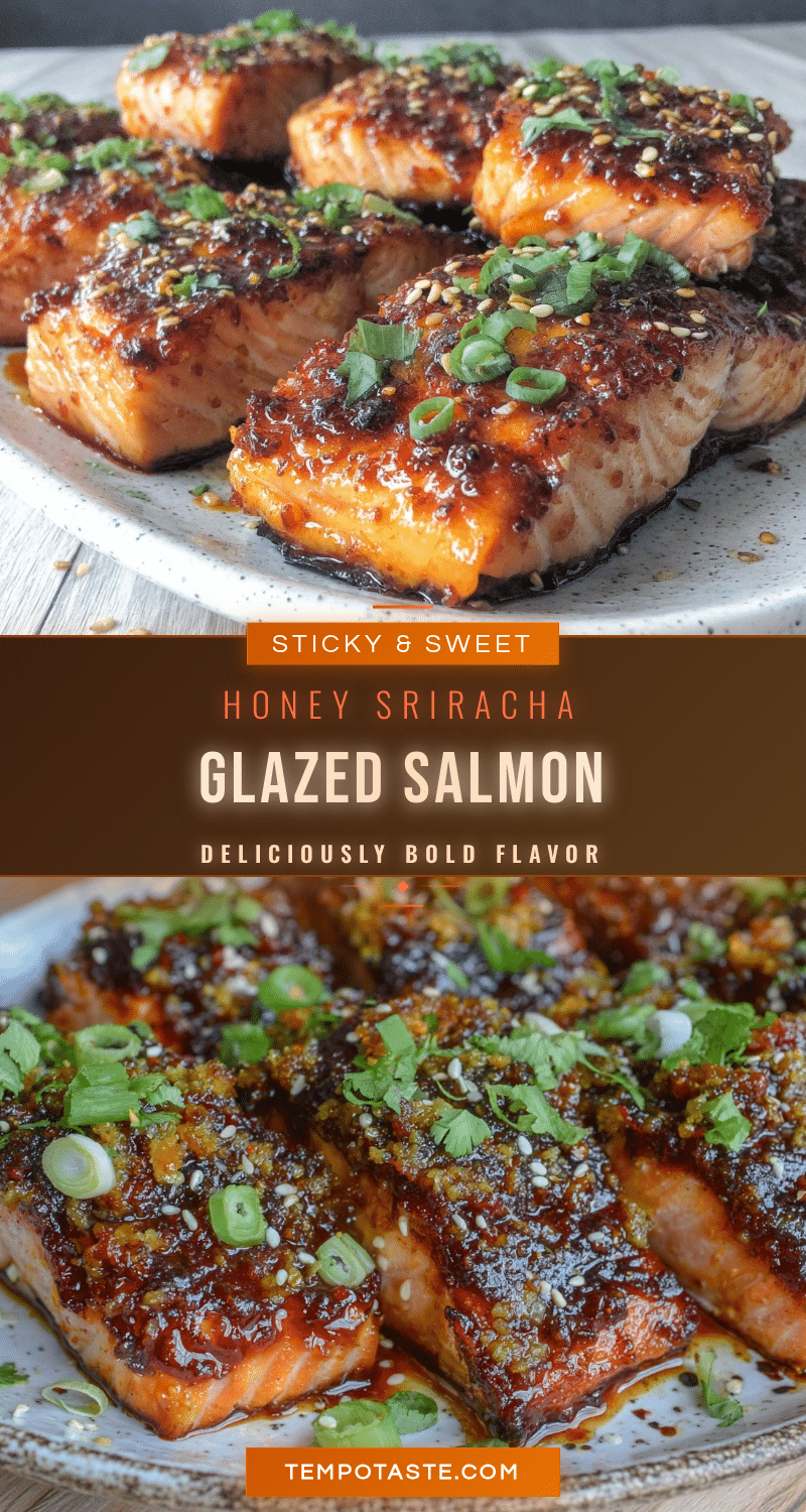 honey sriracha glazed salmon fillets recipe