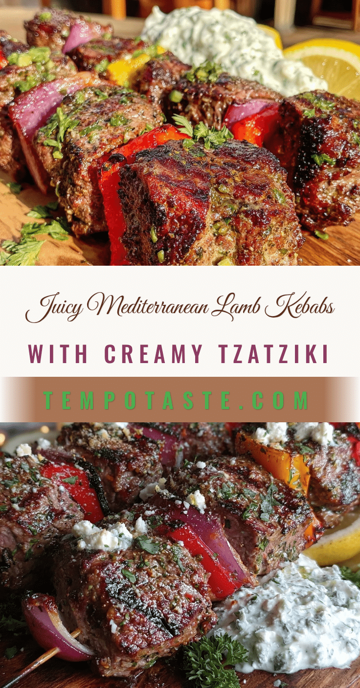 Mediterranean lamb kebabs recipe