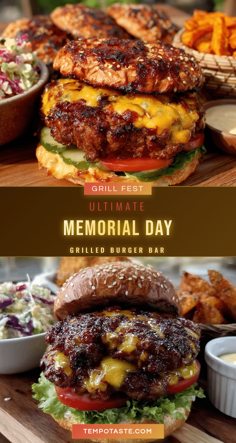 memorial day grilled burger bar recipe
