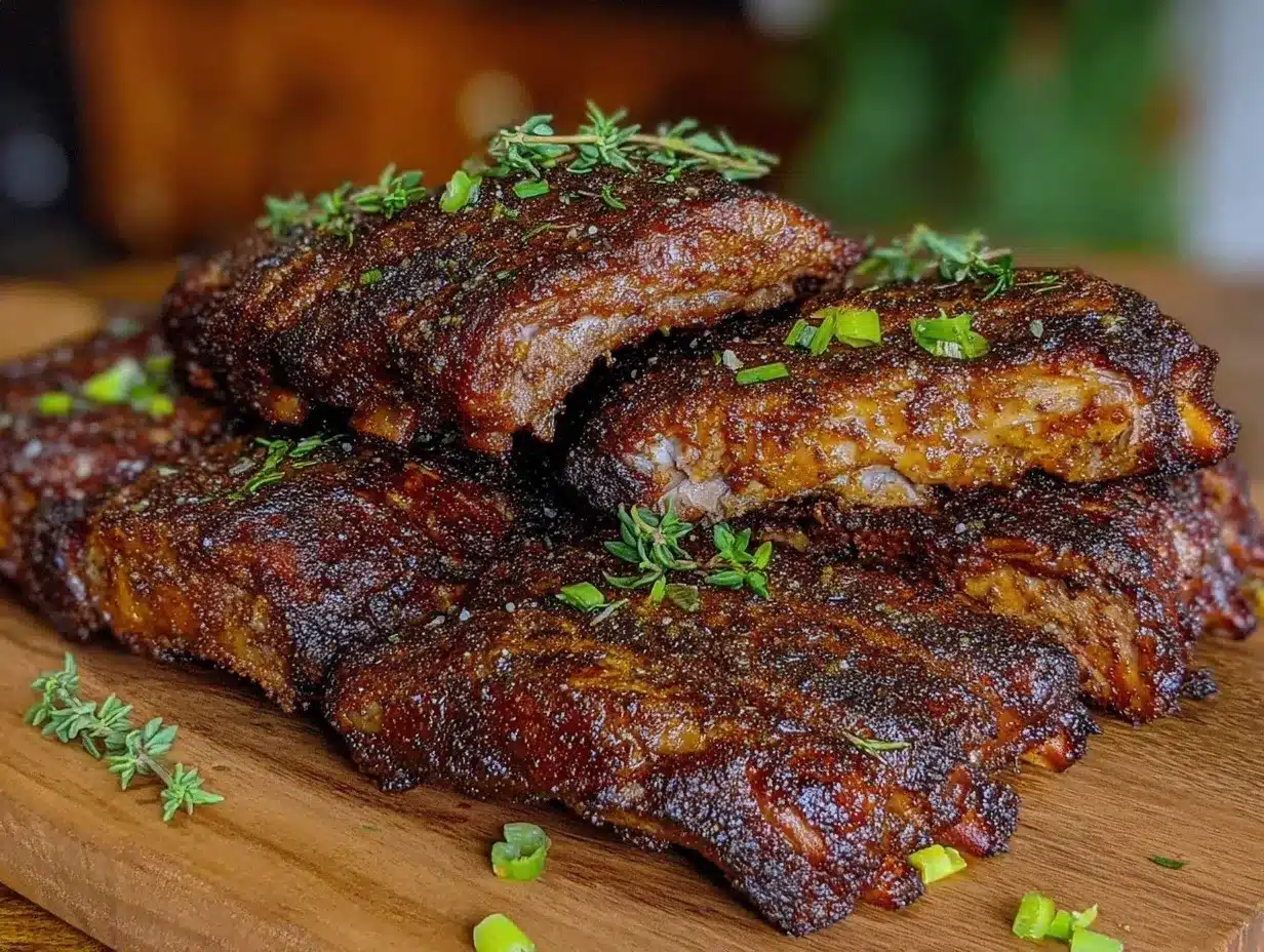 Memphis dry rub baby back ribs preparation steps