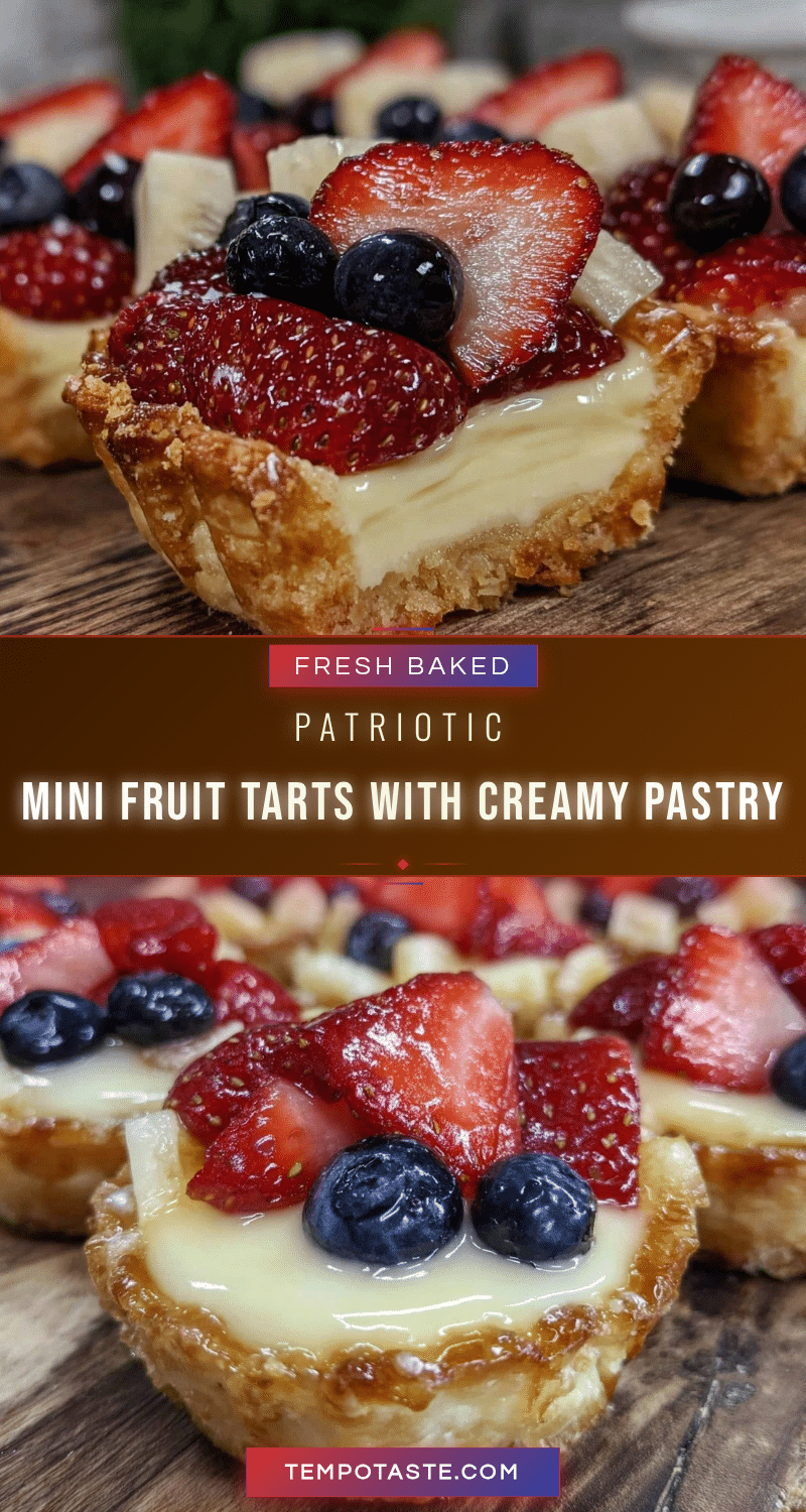 mini american flag fruit tarts recipe