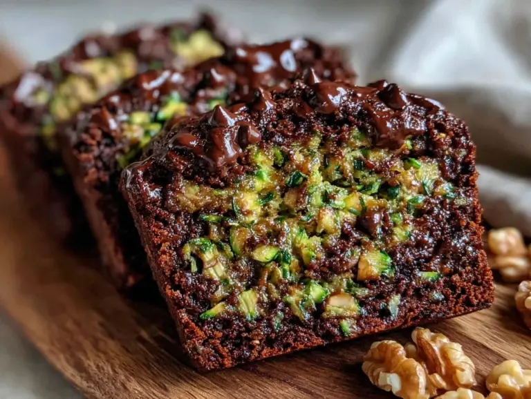 moist chocolate zucchini bread with walnuts - featured image