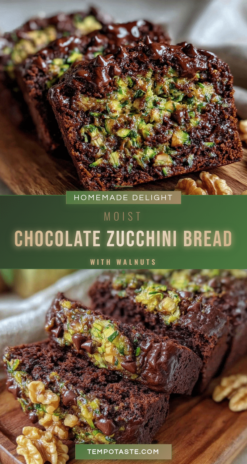 moist chocolate zucchini bread with walnuts recipe