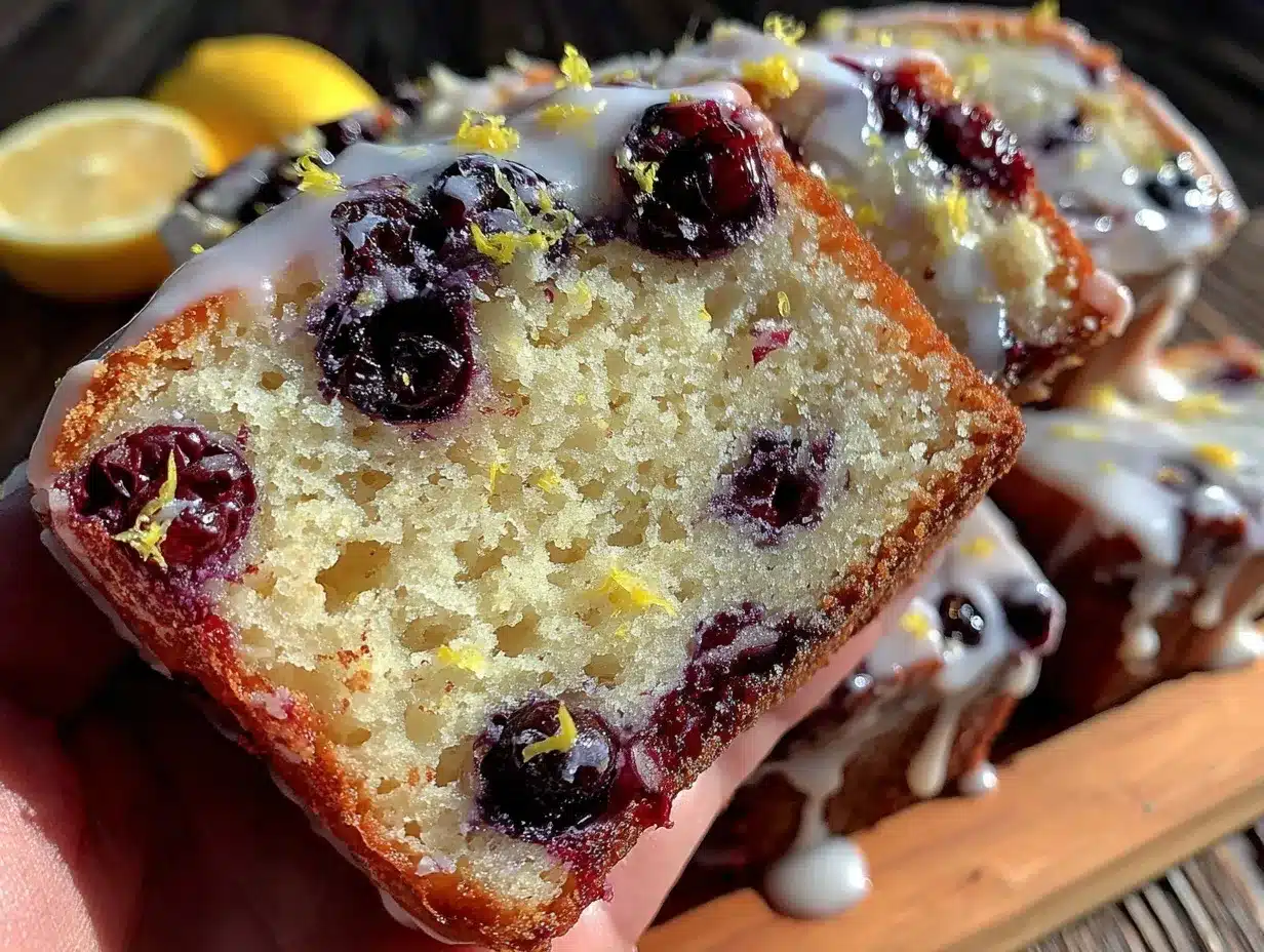 moist lemon blueberry pound cake preparation steps