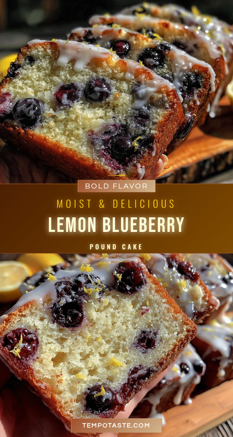 moist lemon blueberry pound cake recipe
