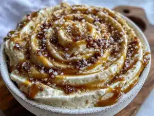 no-churn salted caramel ice cream - featured image