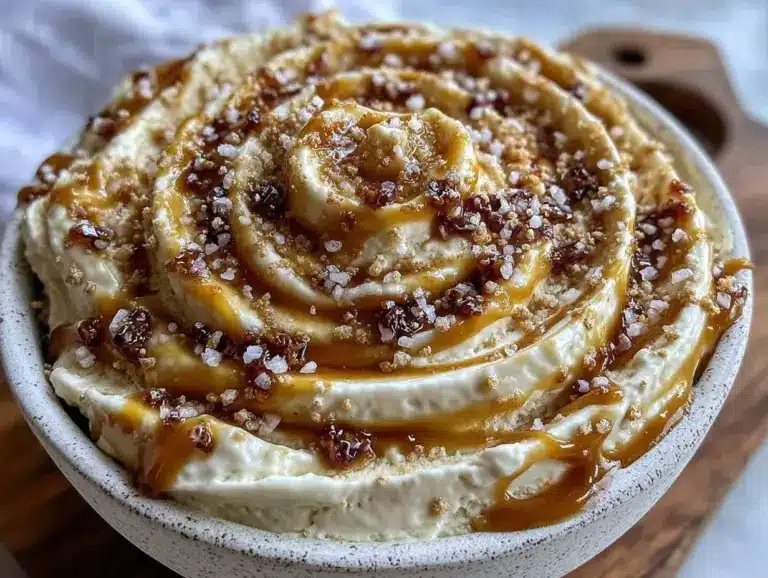 no-churn salted caramel ice cream - featured image