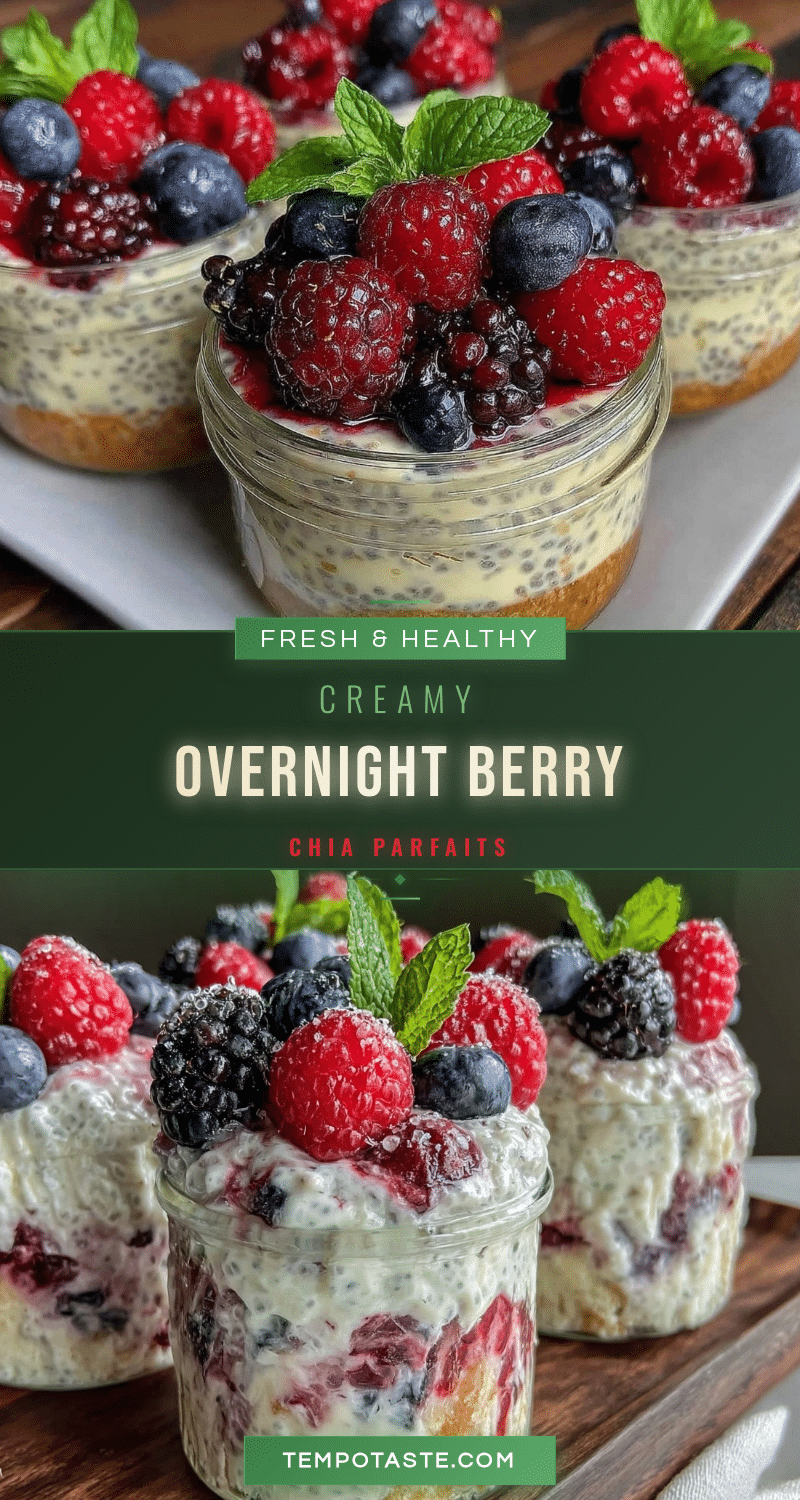 overnight berry chia pudding parfaits recipe