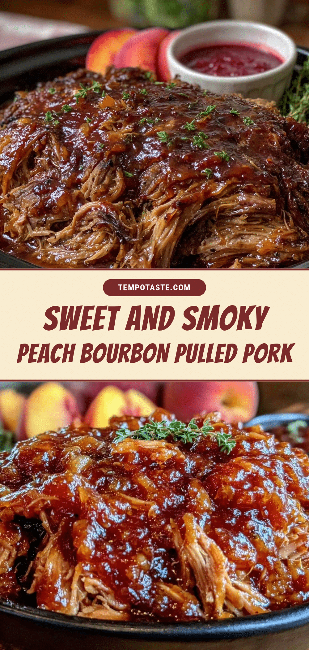 peach bourbon bbq pulled pork recipe