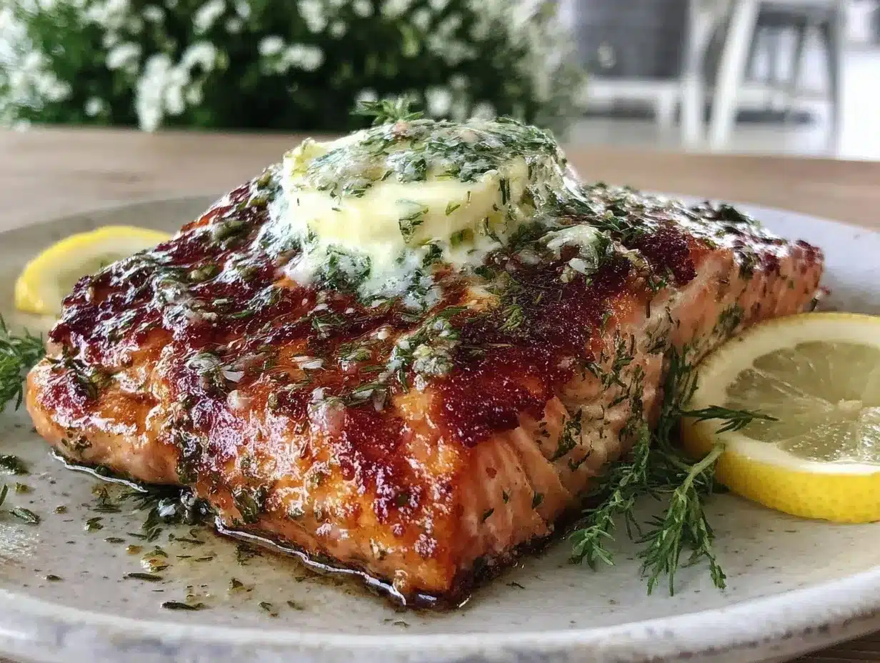 perfect baked salmon with lemon dill butter preparation steps