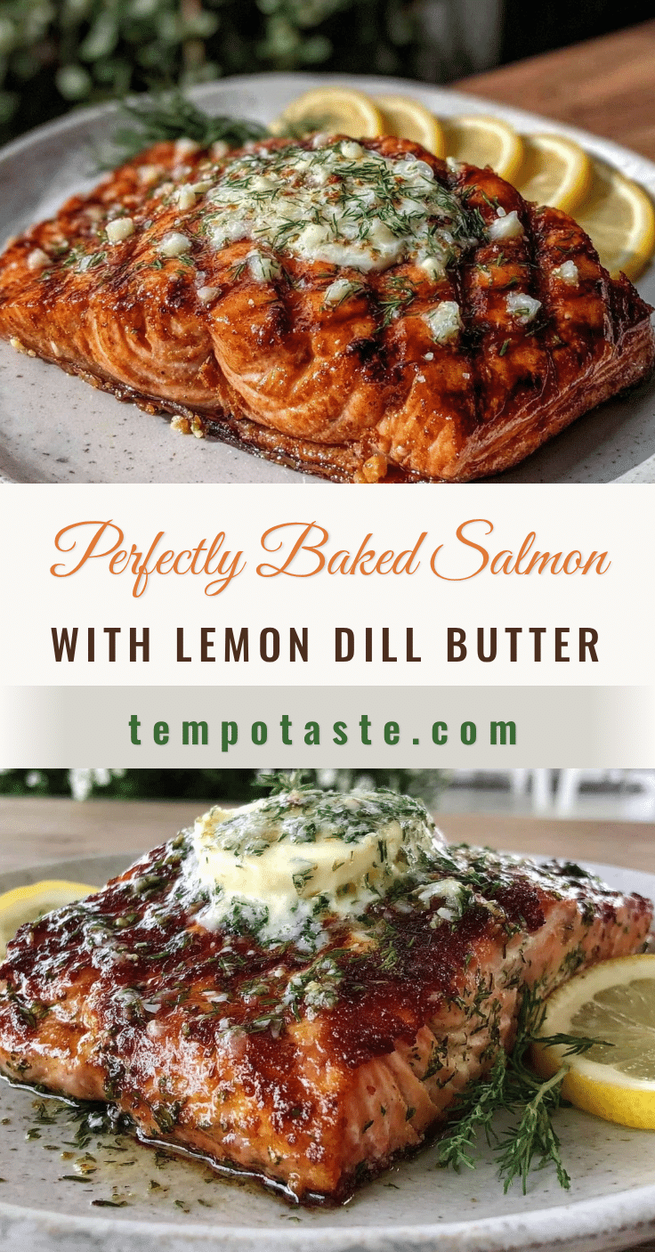 perfect baked salmon with lemon dill butter recipe