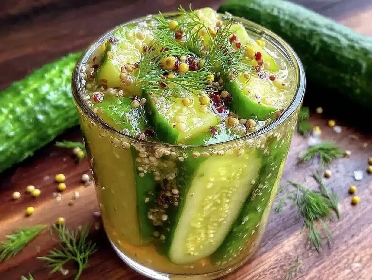 quick refrigerator dill pickles preparation steps