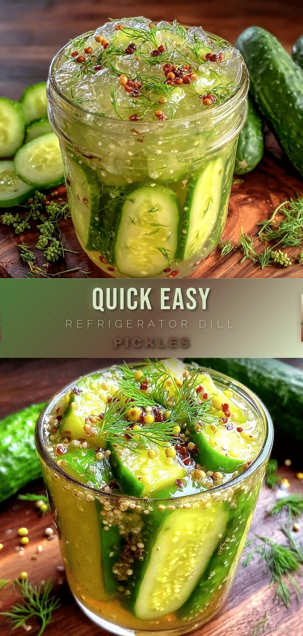 quick refrigerator dill pickles recipe