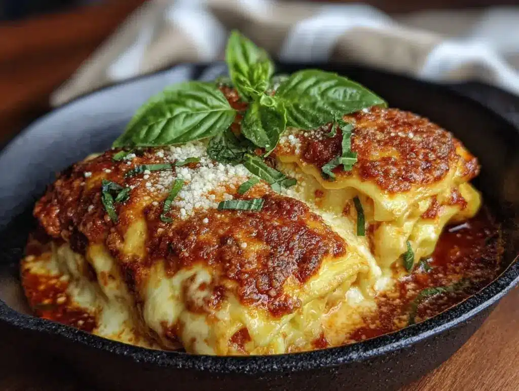 quick skillet lasagna - featured image