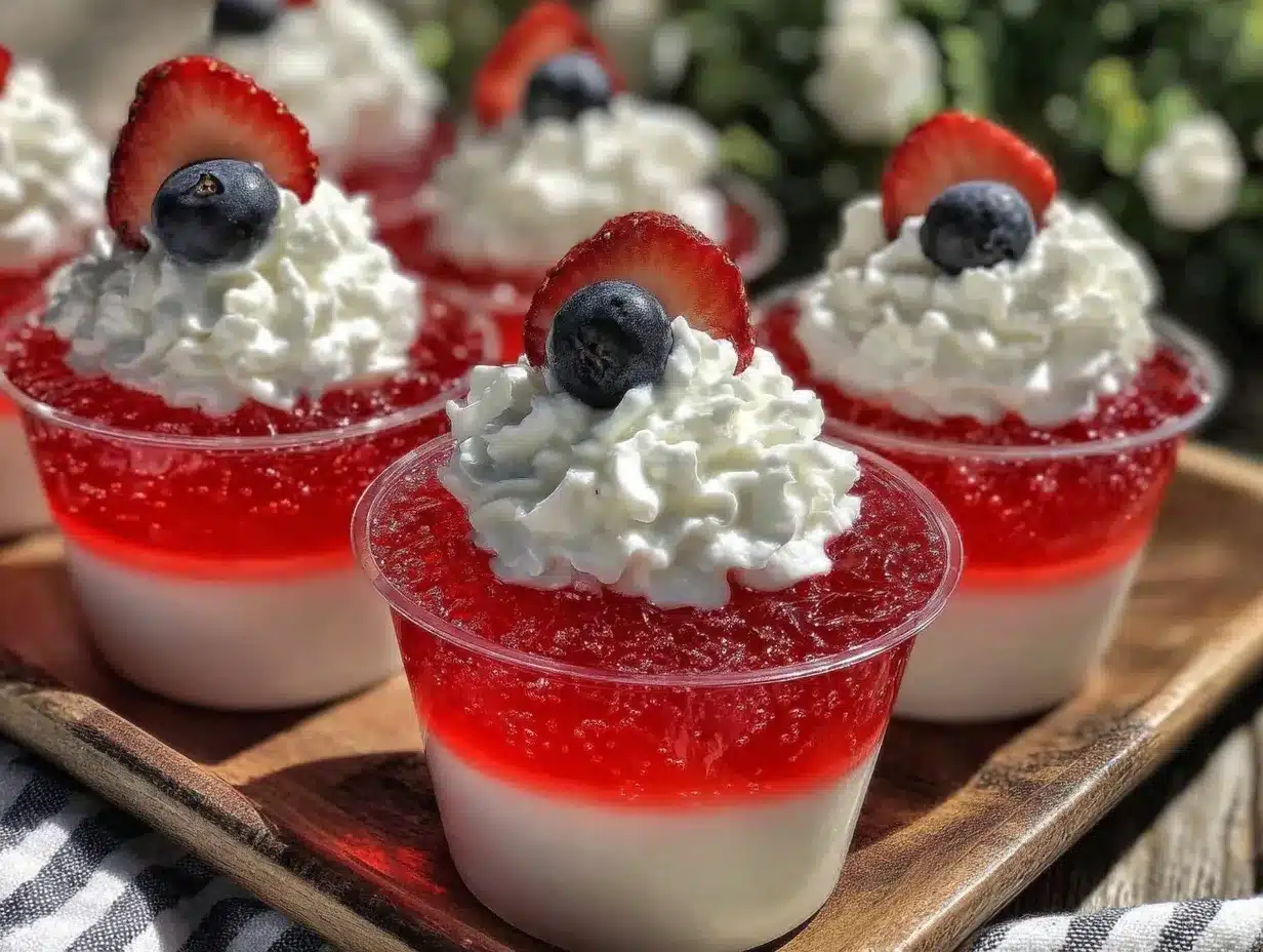 red white blue jello shots preparation steps