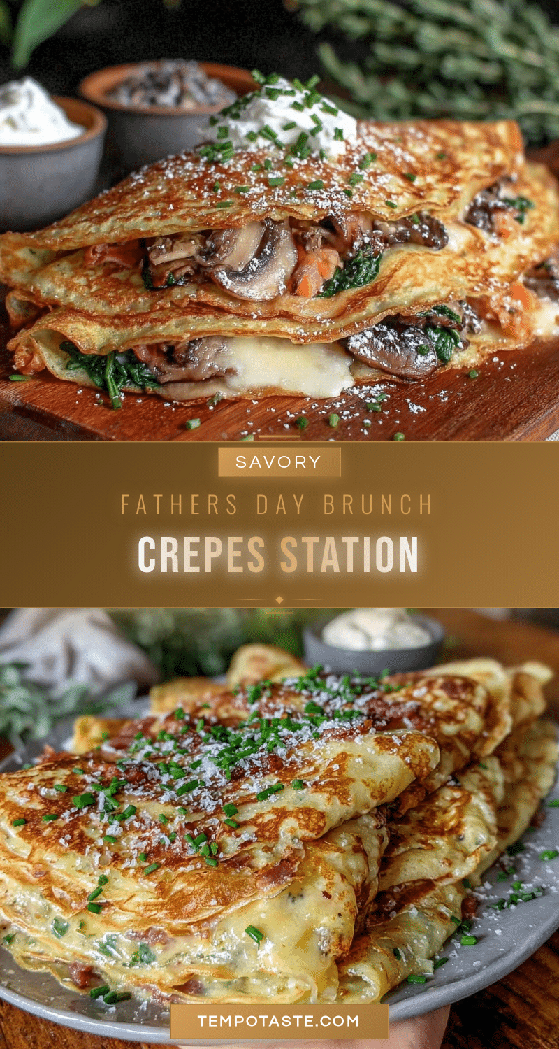 savory fathers day brunch crepes station recipe