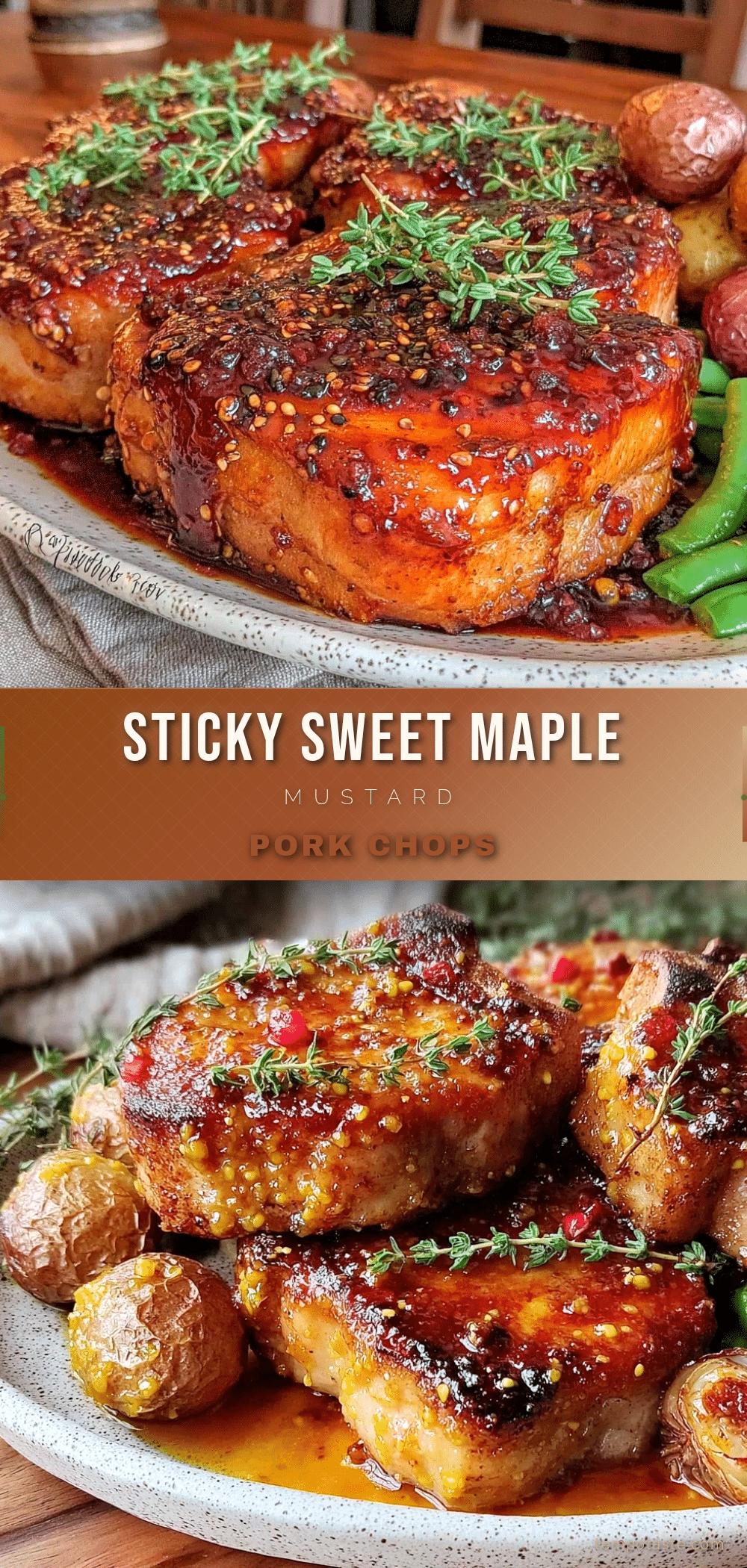 savory maple mustard glazed pork chops recipe