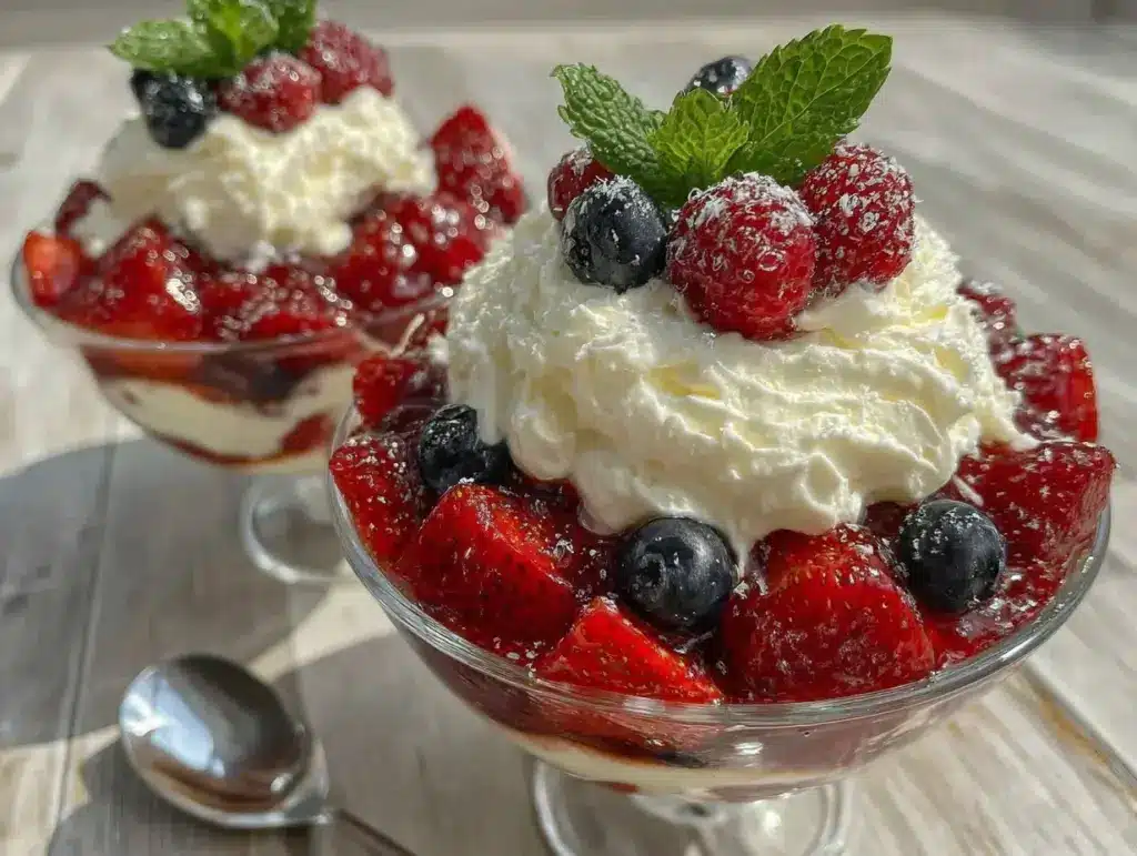 stars and stripes berry trifle - featured image