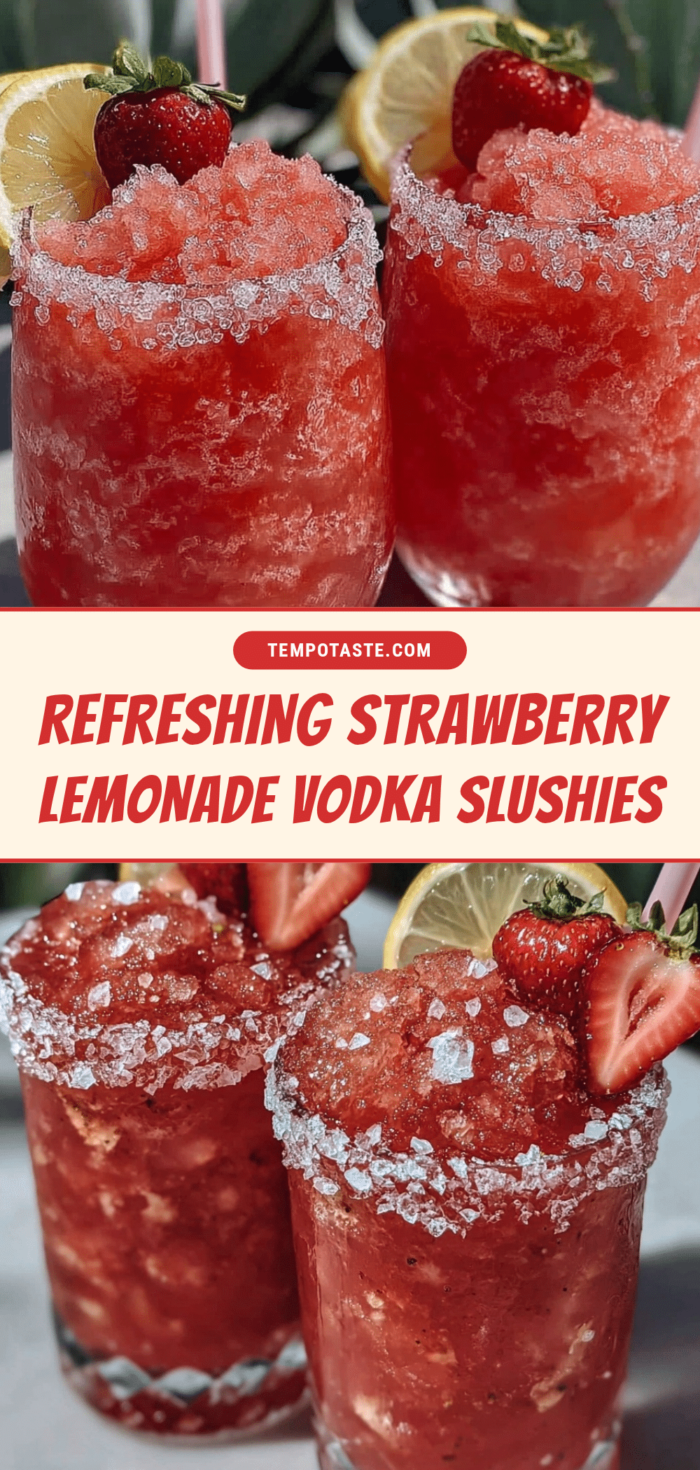 strawberry lemonade vodka slushies recipe