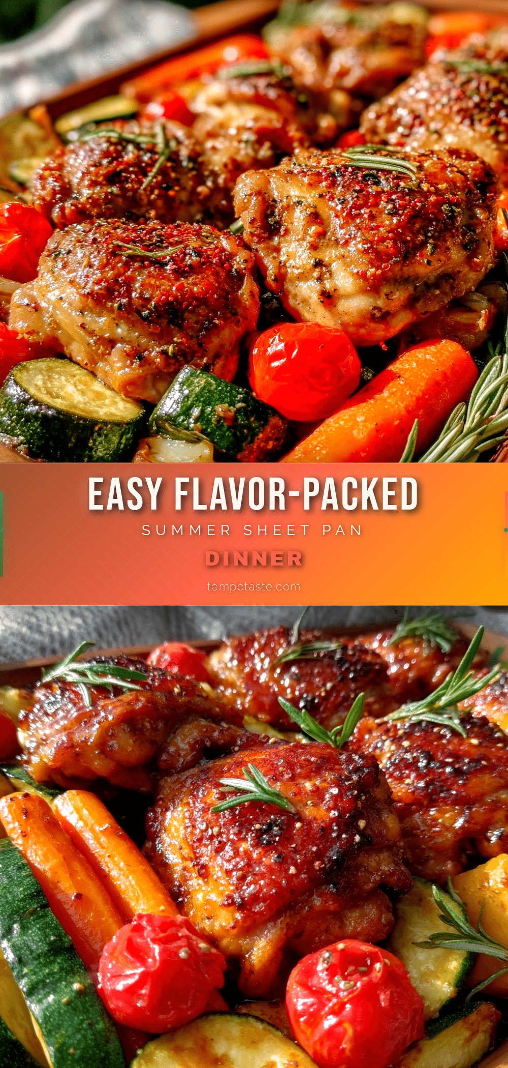 summer sheet pan dinner recipe