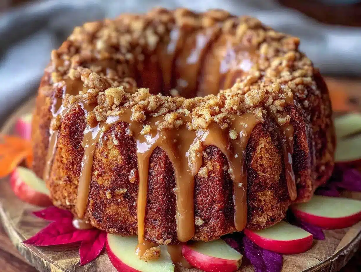 apple cider donut cake preparation steps