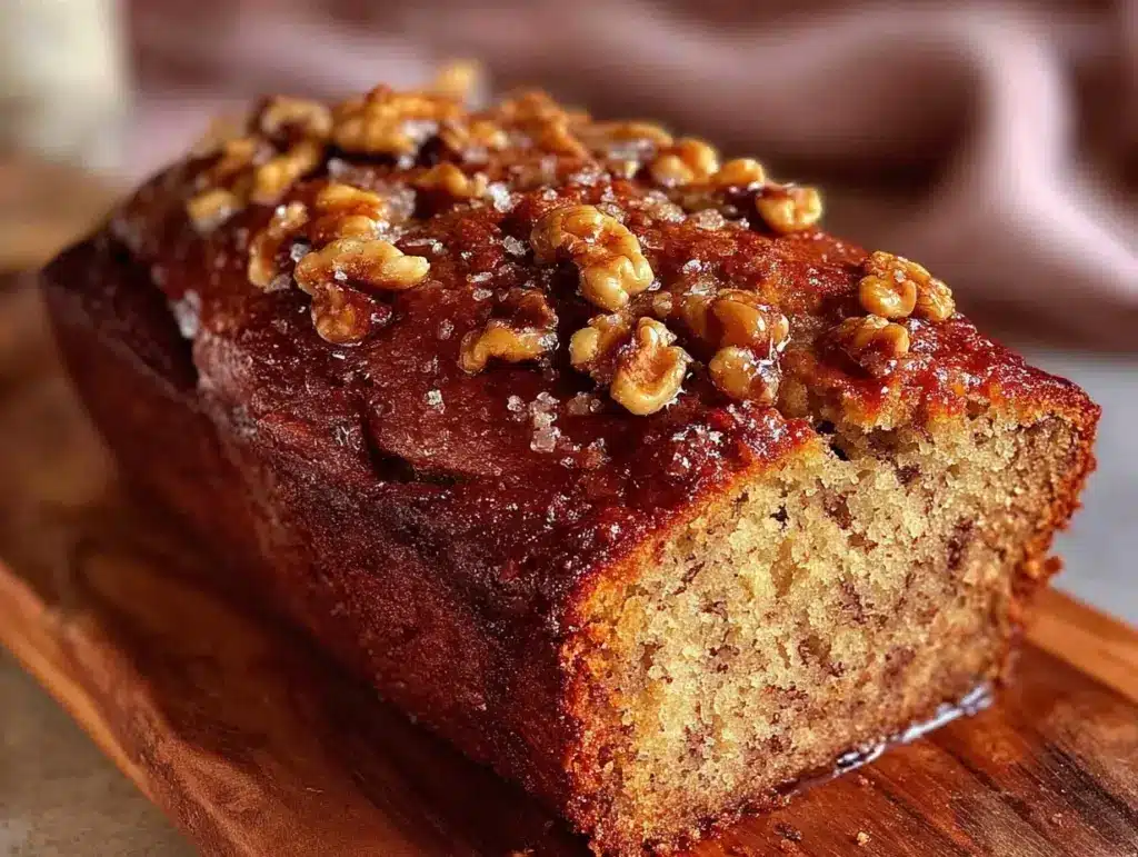 brown butter banana bread - featured image